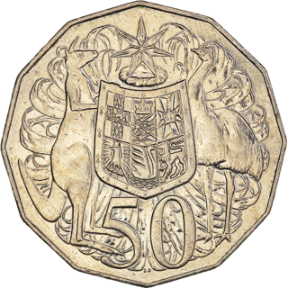 2007 Australia Fifty Cents - Coat of Arms