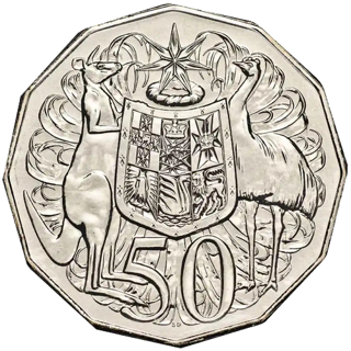 2011 Australia Fifty Cents - Coat of Arms