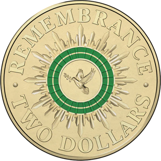 2014 $2 Remembrance Day Dove