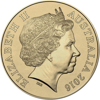 2016 $2 Australian Olympic Team Yellow Ring alternate face