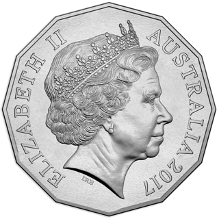 2017 Australia Fifty Cents - Coat of Arms alternate face