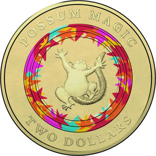2017 $2 Possum Magic Orange Ring