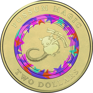 2017 $2 Possum Magic Purple Ring