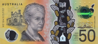 Australia 2018 $50 Next Generation Polymer Note alternate face