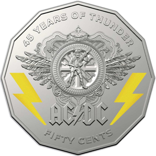2018 Australia Fifty Cents - AC/DC