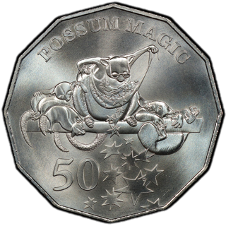 2018 Australia Fifty Cents - Possum Magic