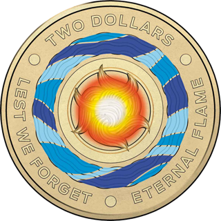 2018 $2 Lest We Forget Eternal Flame