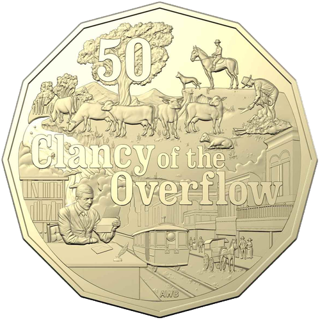 2020 Australia Fifty Cents - Banjo Paterson - Clancy of the Overflow