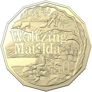 2020 Australia Fifty Cents - Banjo Paterson - Waltzing Matilda