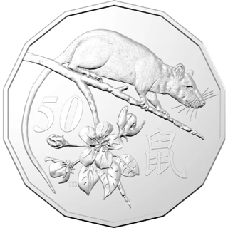 2020 Australia Fifty Cents - Year of the Rat
