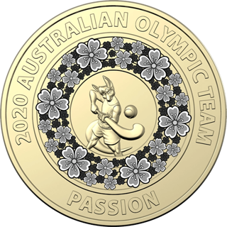 2020 $2 Australian Olympic Team Passion