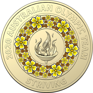 2020 $2 Australian Olympic Team Striving