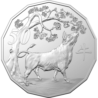 2021 Australia Fifty Cents - Year of the Ox
