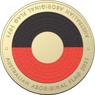 2021 $2 50th Anniversary of the Aboriginal Flag