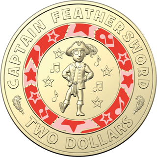 2021 $2 30 Years of The Wiggles Captain Feathersword