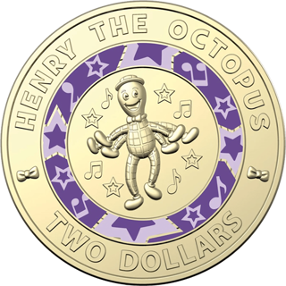 2021 $2 30 Years of The Wiggles Henry the Octopus