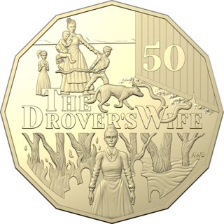 2022 Australia Fifty Cents - Henry Lawson - The Drover's Wife