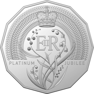 2022 Australia Fifty Cents - Platinum Jubilee