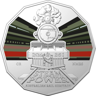 2022 Australia Fifty Cents - Steam Power - Commonwealth Railways