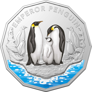 2023 Australia Fifty Cents - Australian Antarctic Territory - Emperor Penguin
