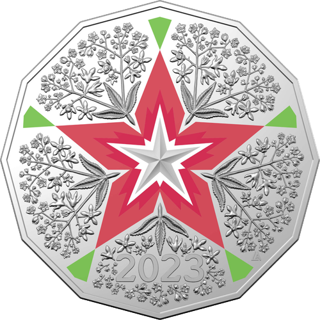 2023 Australia Fifty Cents - Christmas Decoration - Festive Florals