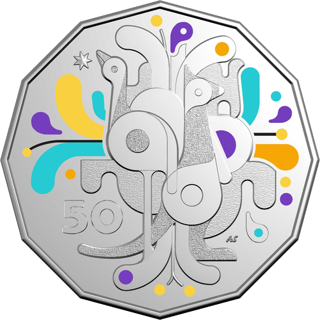 2025 Australia Fifty Cents - Celebrate