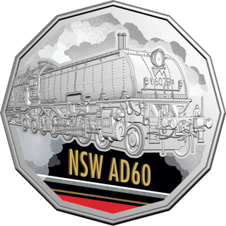 2025 Australia Fifty Cents - Steam Giants - NSW Railways AD60