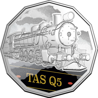 2025 Australia Fifty Cents - Steam Giants - Tasmanian Government Railways Q Class Q5
