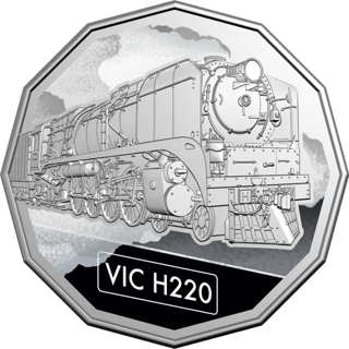 2025 Australia Fifty Cents - Steam Giants - Victorian Railways H Class H220