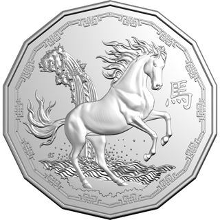 2026 Australia Fifty Cents - Year of the Horse