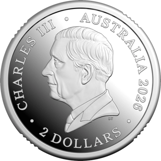 2026 $2 Dawn Service Lest We Forget Silver Proof alternate face