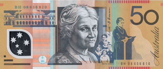Australia 1995 $50 Polymer Note alternate face